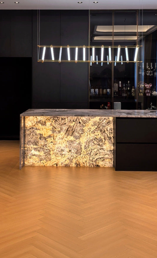 Backlit Stone (Translucent) for Walls, Bar Fronts & Reception Desks