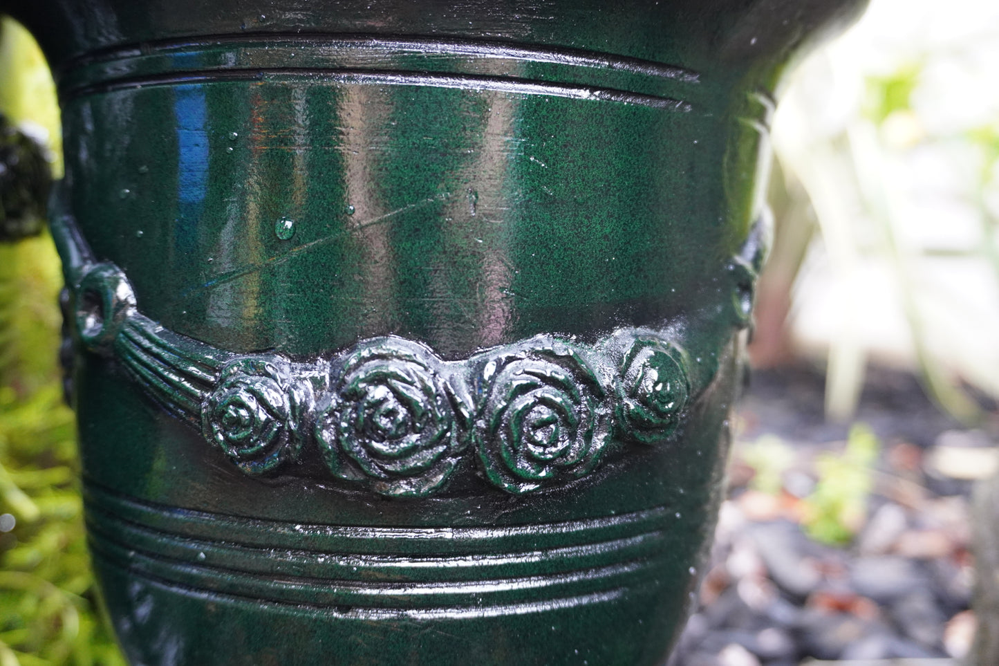 Green Glaze-Look Anduze Urn