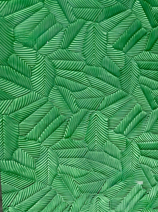 close up on 3d leave panel